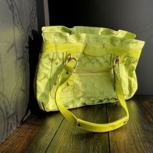 Bright Green Small/Medium Coach Purse